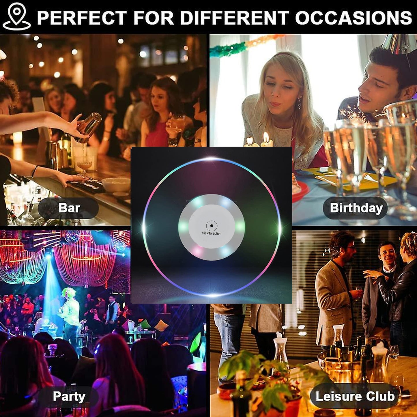 LumiDisc™ | Ultra-Thin LED Coaster
